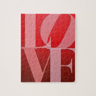 Quebra-cabeça Love Romance Red Pink