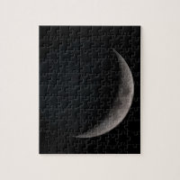Lua crescente das imagens da NASA