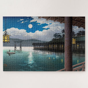 Quebra-cabeça Lua de Verão em Miyajima por Tsuchiya Koitsu