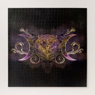 Quebra-cabeça Lua tripla - Deusa tripla - Shimmer da meia-noite