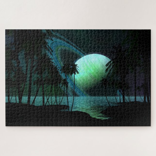 Quebra-cabeça Lua Tropical de Tétis (Horizontal)