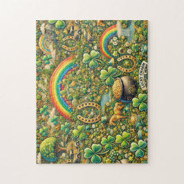 Quebra-cabeça Lucky Charm Treasure Hunt, Hidden Shamrocks