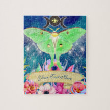 Luna Moth Mystical Night Journey