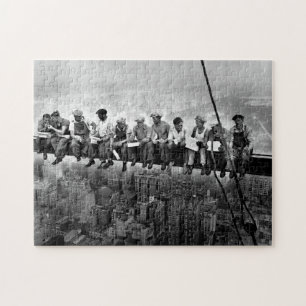 Quebra-cabeça Lunch Atop A Skyscraper C1932 New York Ironworkers