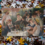 Quebra-cabeça Luncheon do Partido Barco Renoir Pintura<br><div class="desc">Crianças personalizadas, personalizadas, de família vintage amam mais de 1.000 peças de quebra-cabeça de quebra-cabeça, apresentando uma bela pintura de folha de masterização, óleo na canvas, de Pierre-Auguste Renoir, apresentando um barco relaxado envolvido em conversas durante um almoço, e sua nota/saudações em um elegante roteiro de tipografia de ouro. Feito...</div>