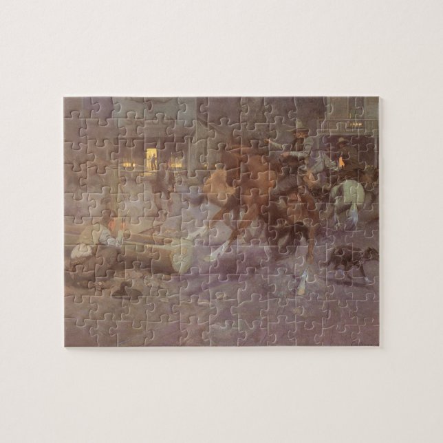 Quebra-cabeça Luta no Roundup Saloon por Bill Gollings (Horizontal)