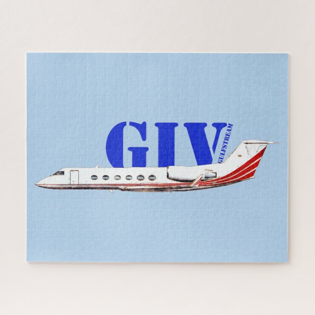 Quebra-cabeça Luxurioso Gulfstream IV Jet Privado (Horizontal)