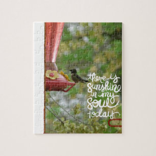 Quebra-cabeça Luz do sol do colibri em minha alma