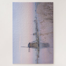 Quebra-cabeça Luz macia do nascer do sol no inverno sobre