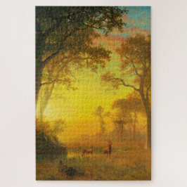 Quebra-cabeça Luz na Floresta (por Albert Bierstadt)