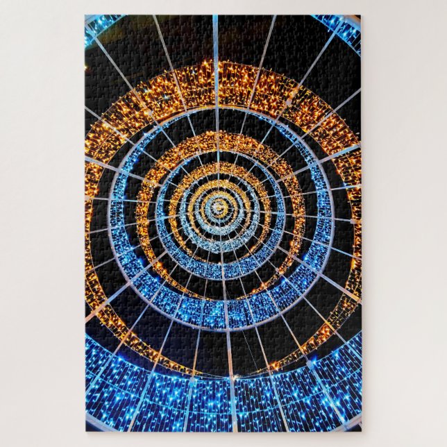 Quebra-cabeça Luzes Brilhantes Espiral (Vertical)