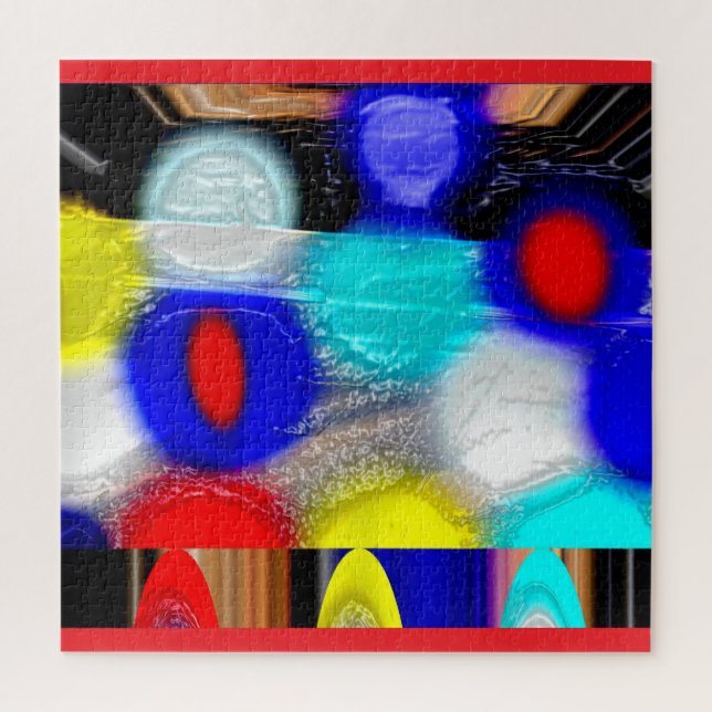 Quebra-cabeça Luzes de Natal arte divertida (Vertical)