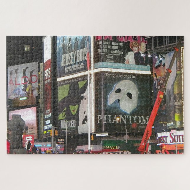 Quebra-cabeça Luzes de Nova Iorque Times Square City (Horizontal)