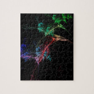Quebra-cabeça Luzes Mágicas de Arte Abstrata