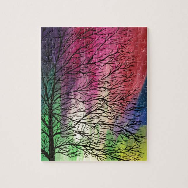 Quebra-cabeça Luzes Nortes, Aurora Borealis (Vertical)