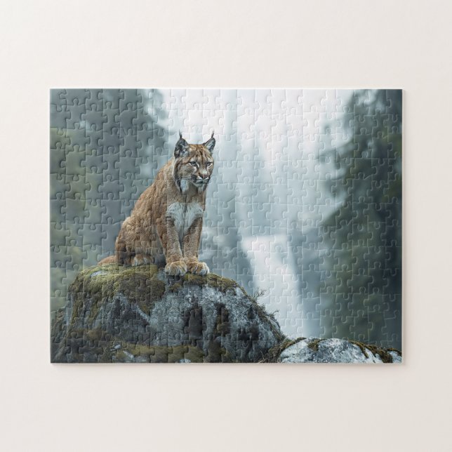 Quebra-cabeça Lynx no Cênico da Natureza Selvagem (Horizontal)