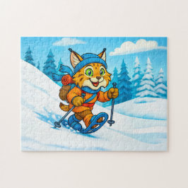 Quebra-cabeça Lynx on a Snowshoe Winter Hike