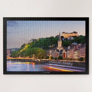 Quebra-cabeça LYON - Coucher de soleil sur les civ