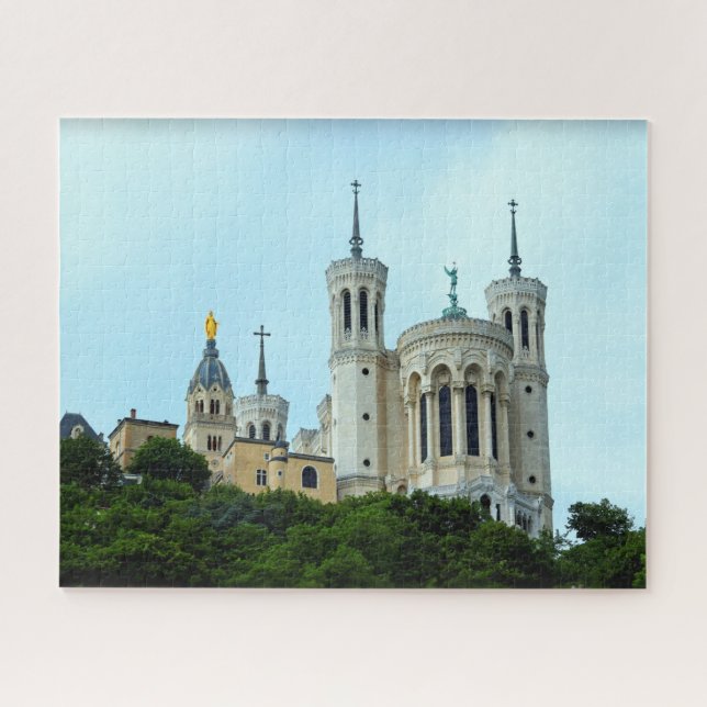 Quebra-cabeça Lyon França Basilica - 16x20 - 520 pcs (Horizontal)