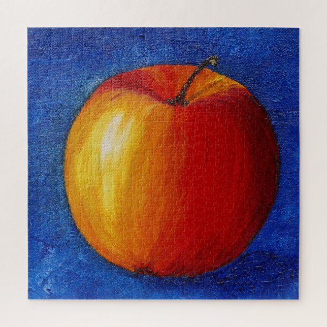 Quebra-cabeça Maçã Vermelha - Impressão de Tela de Pintura "Aind (Vertical)