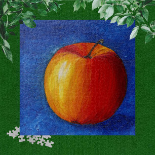 Quebra-cabeça Maçã Vermelha - Poster de pintura contínua