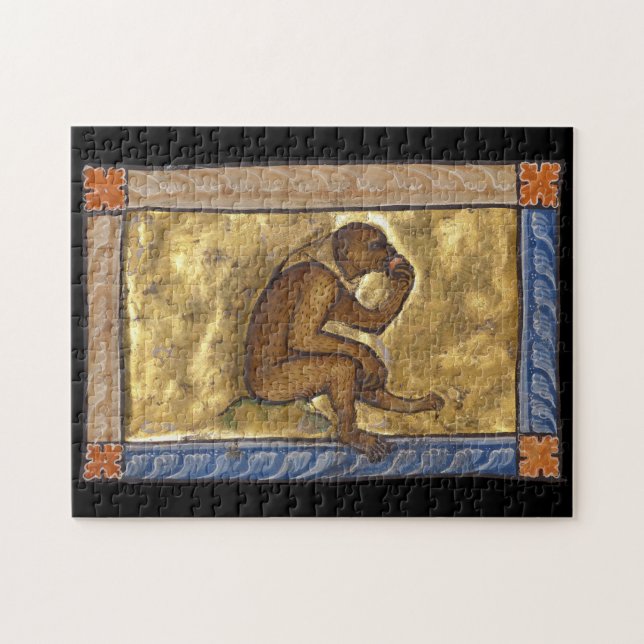 Quebra-cabeça Macaco Bestiário Medieval c. 1270 (Horizontal)