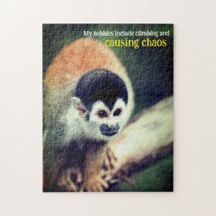 Quebra-cabeça Macaco esquilo na árvore