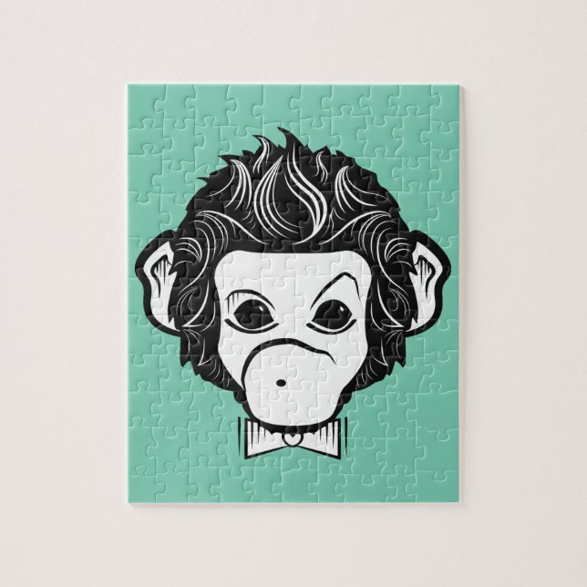 Quebra-cabeça macaco identica (Vertical)