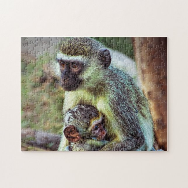 Quebra-cabeça Macacos do Quênia (Horizontal)