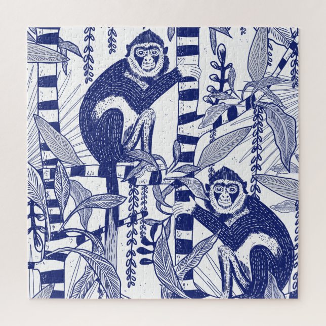Quebra-cabeça Macacos na Selva (Vertical)