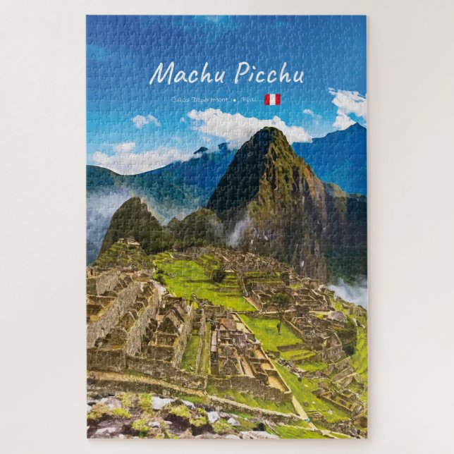 Quebra-cabeça Machu Picchu, Peru - Ruínas da Cidadela Inca (Vertical)