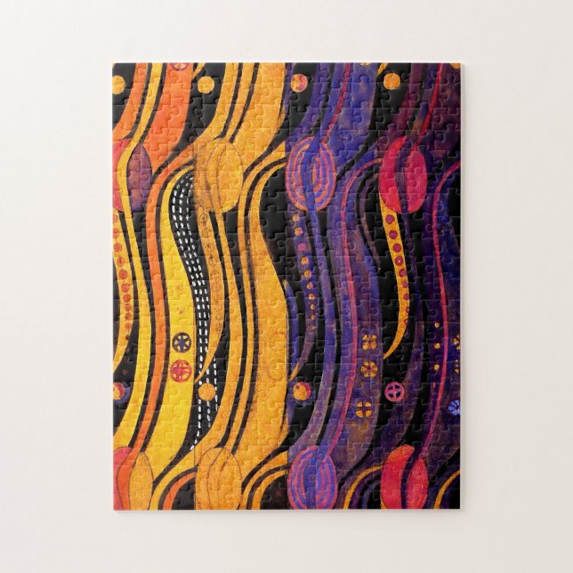 Quebra-cabeça Mackintosh: Design das tulipas (Vertical)