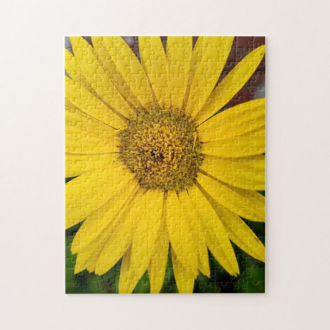 Quebra-cabeça Macro da Flor Amarela (Vertical)