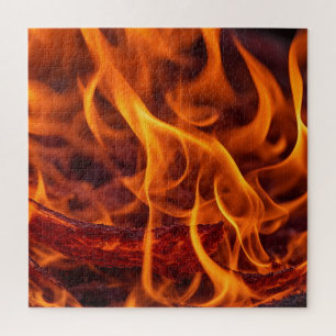 Quebra-cabeça Macro de chama de incêndio