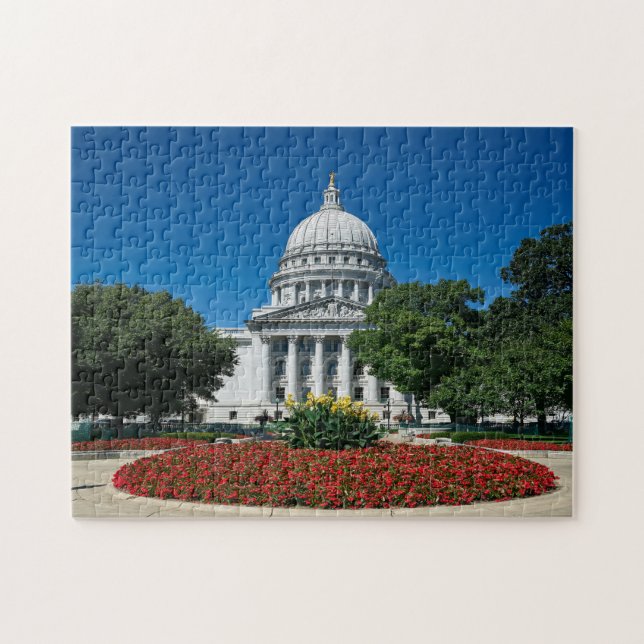 Quebra-cabeça Madison Wisconsin. (Horizontal)