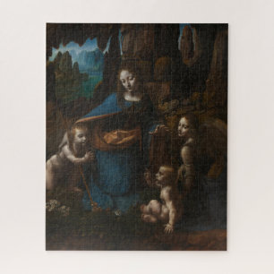 Quebra-cabeça Madona das Rochas, Virgem Maria, Jesus, João
