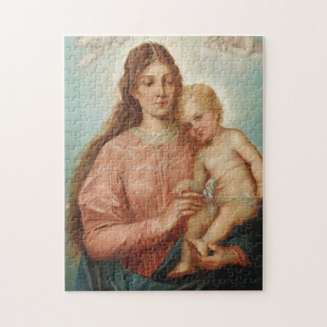 Quebra-cabeça Madona e Menino (Vertical)