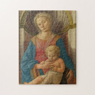 Quebra-cabeça Madonna e Child Fra Filippo Lipp Painting