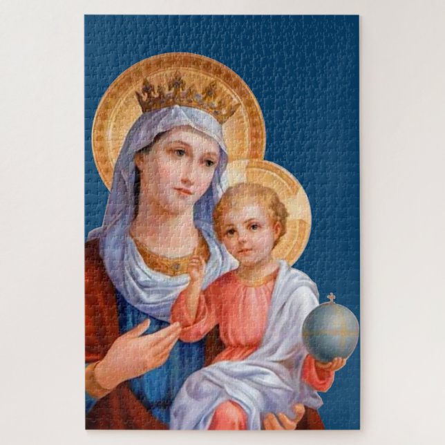 Quebra-cabeça Madonna e Criança (Vertical)