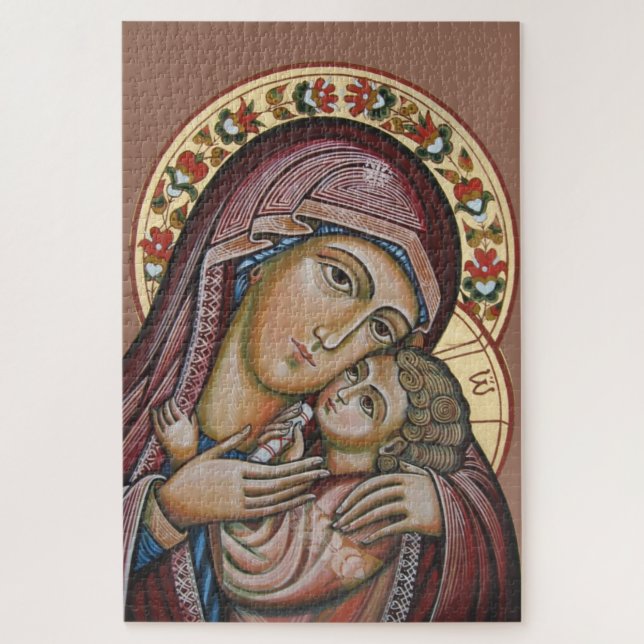 Quebra-cabeça Madonna e Criança (Vertical)