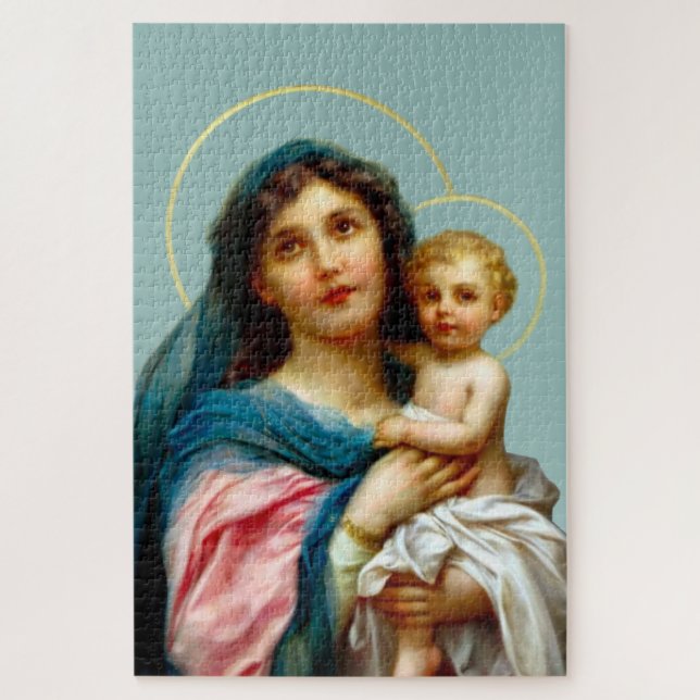 Quebra-cabeça Madonna e Criança (Vertical)