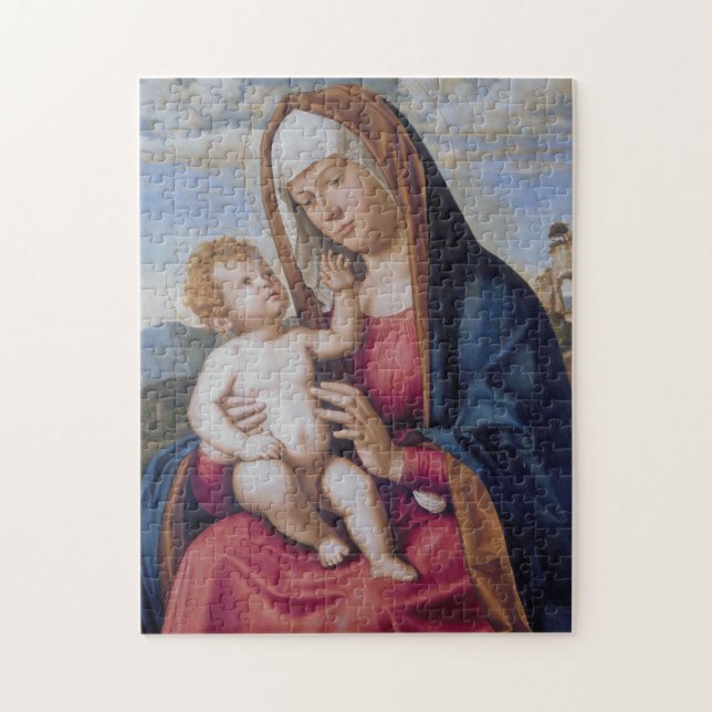 Quebra-cabeça Madonna e Criança (Vertical)