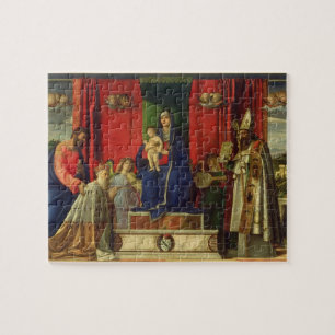Quebra-cabeça Madonna e criança (Altarpiece de Barbarigo) 1488
