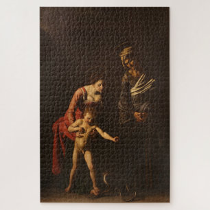 Quebra-cabeça Madonna e Criança com a Santo Anne - Caravaggio