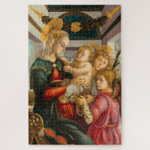 Madonna e Criança com Anjos por Botticelli
