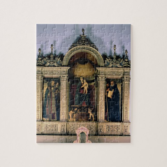 Quebra-cabeça Madonna e criança e santos (altarpiece do (Vertical)