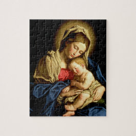 Quebra-cabeça Madonna e criança Jesus - Sassoferrato