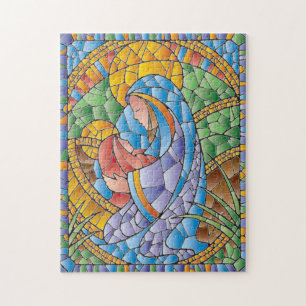 Quebra-cabeça Madonna e Jesus