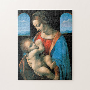 Quebra-cabeça Madonna Litta, Leonardo da Vinci, 1490-1491