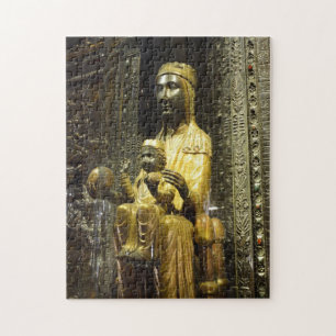 Quebra-cabeça madonna preto montserrat